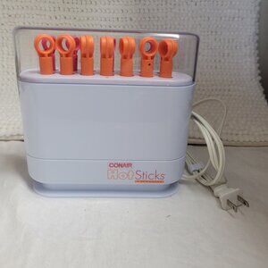 Conair Hot Sticks HS18W 14 Flexible Rollers Traveler Curlers No Clips Needed EUC